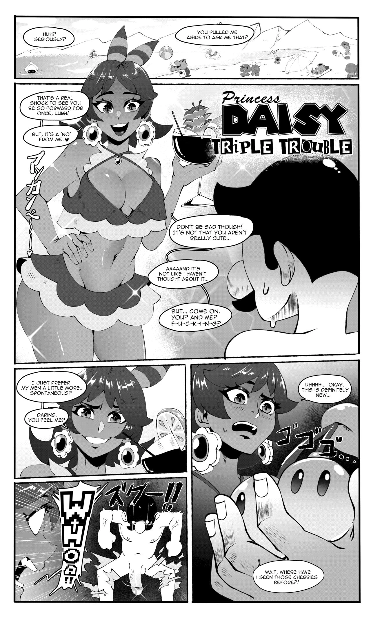 Princess Daisy: Triple Trouble porn comic picture 2