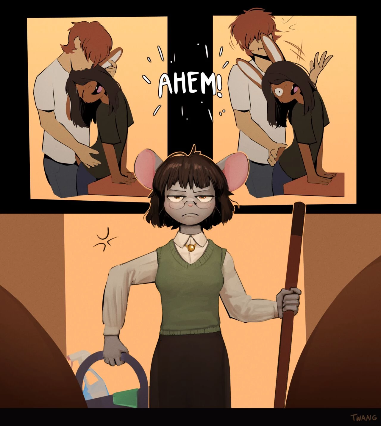 Quiet Library porn comic picture 20
