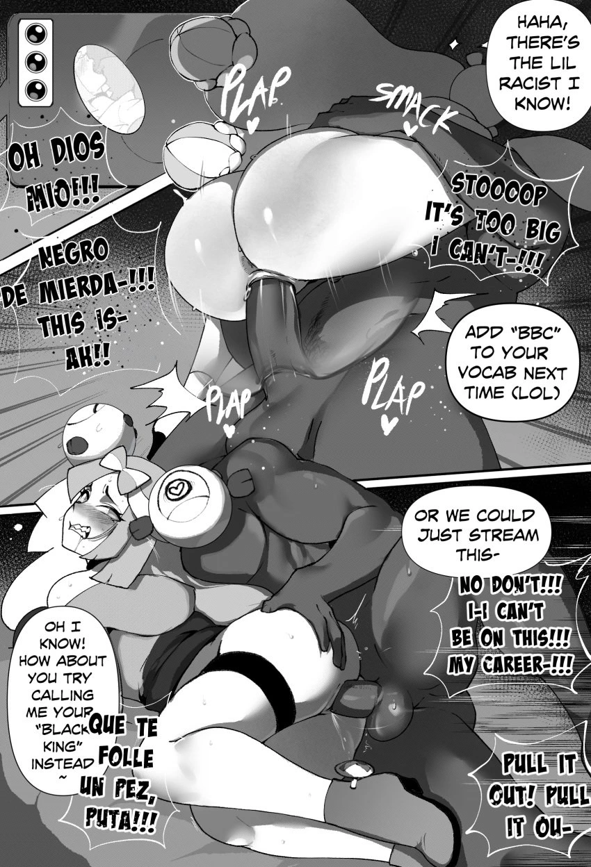 Racist Iono porn comic picture 3