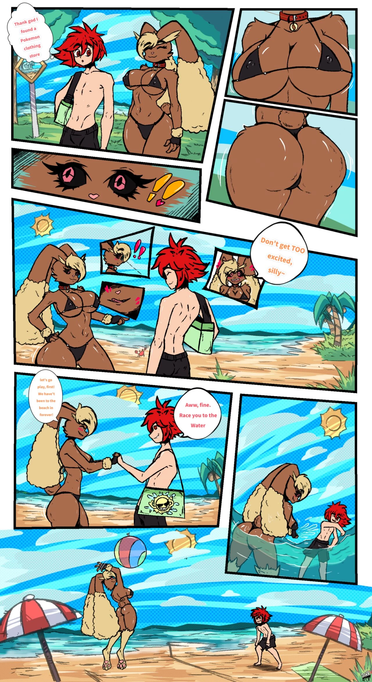 Rafe & Luna's Beachy Anniversary porn comic picture 2