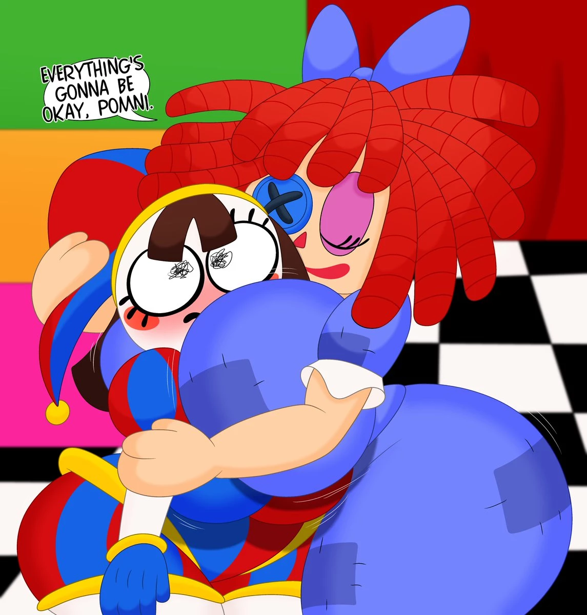 Ragatha x Pomni porn comic picture 1