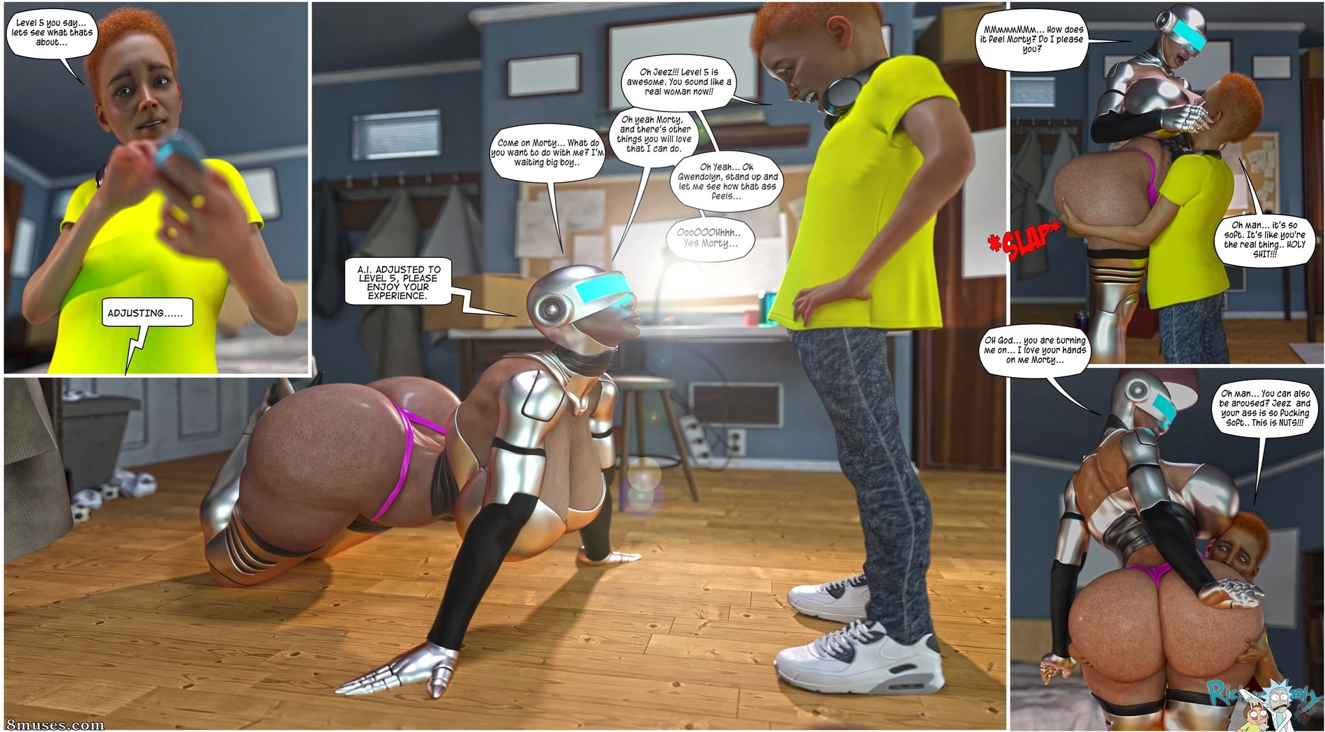 Rambot Morty porn comic picture 4
