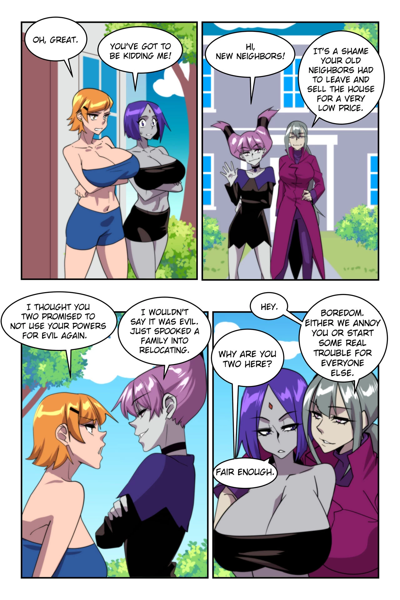 Raven and Gwen's Magical Adventures 5-6 porn comic picture 2