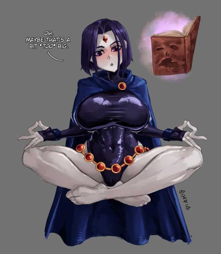 Raven Trying a New Spell porn comic picture 2