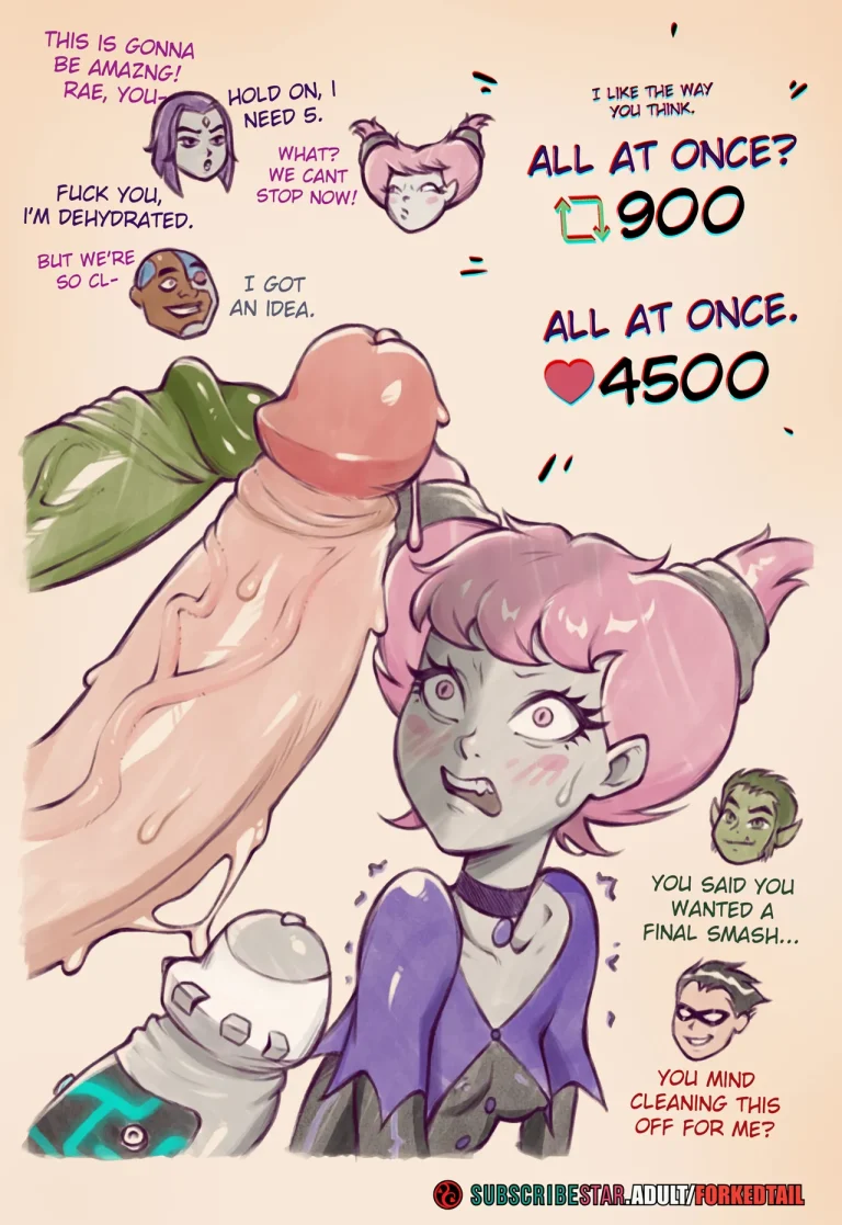 Raven's stripgame porn comic picture 16