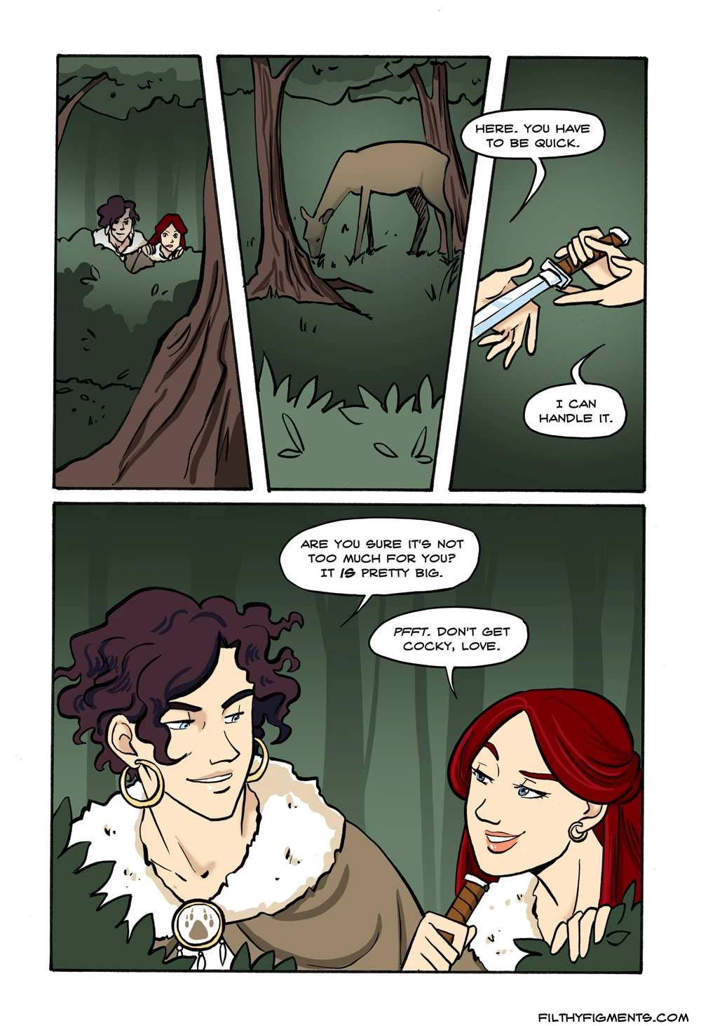 RIDING HOOD 3- The Wolf and The Man porn comic picture 2