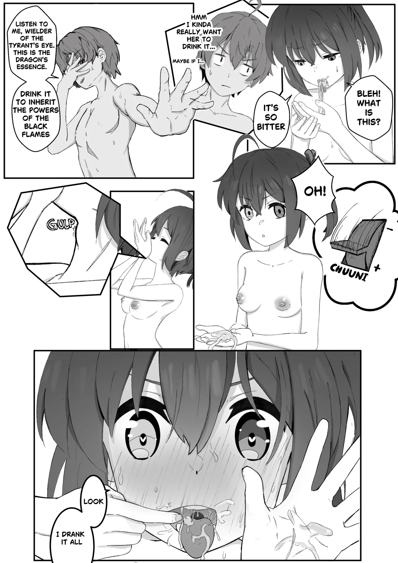 Rikka's surprise attack porn comic picture 21