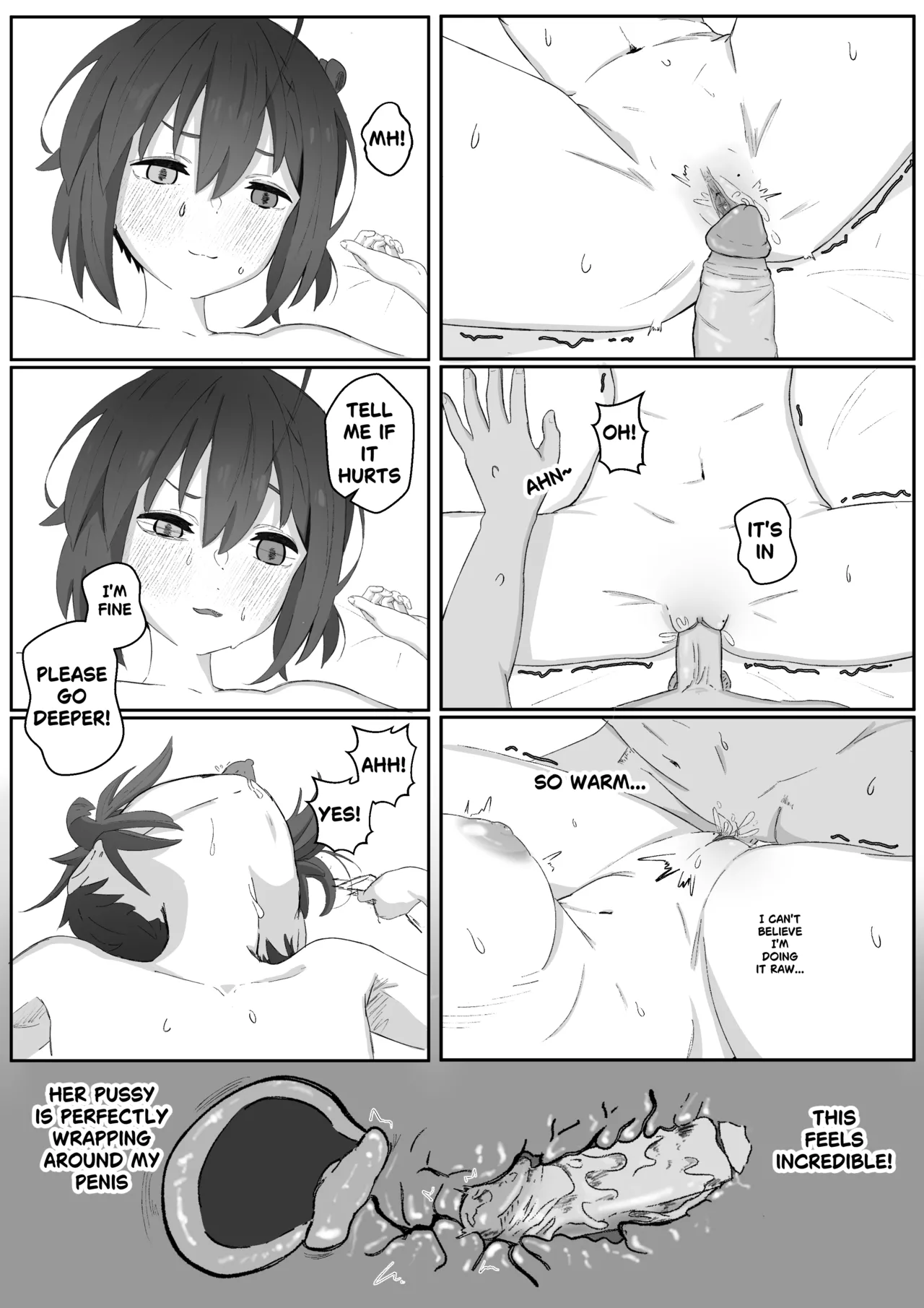 Rikka's surprise attack porn comic picture 23