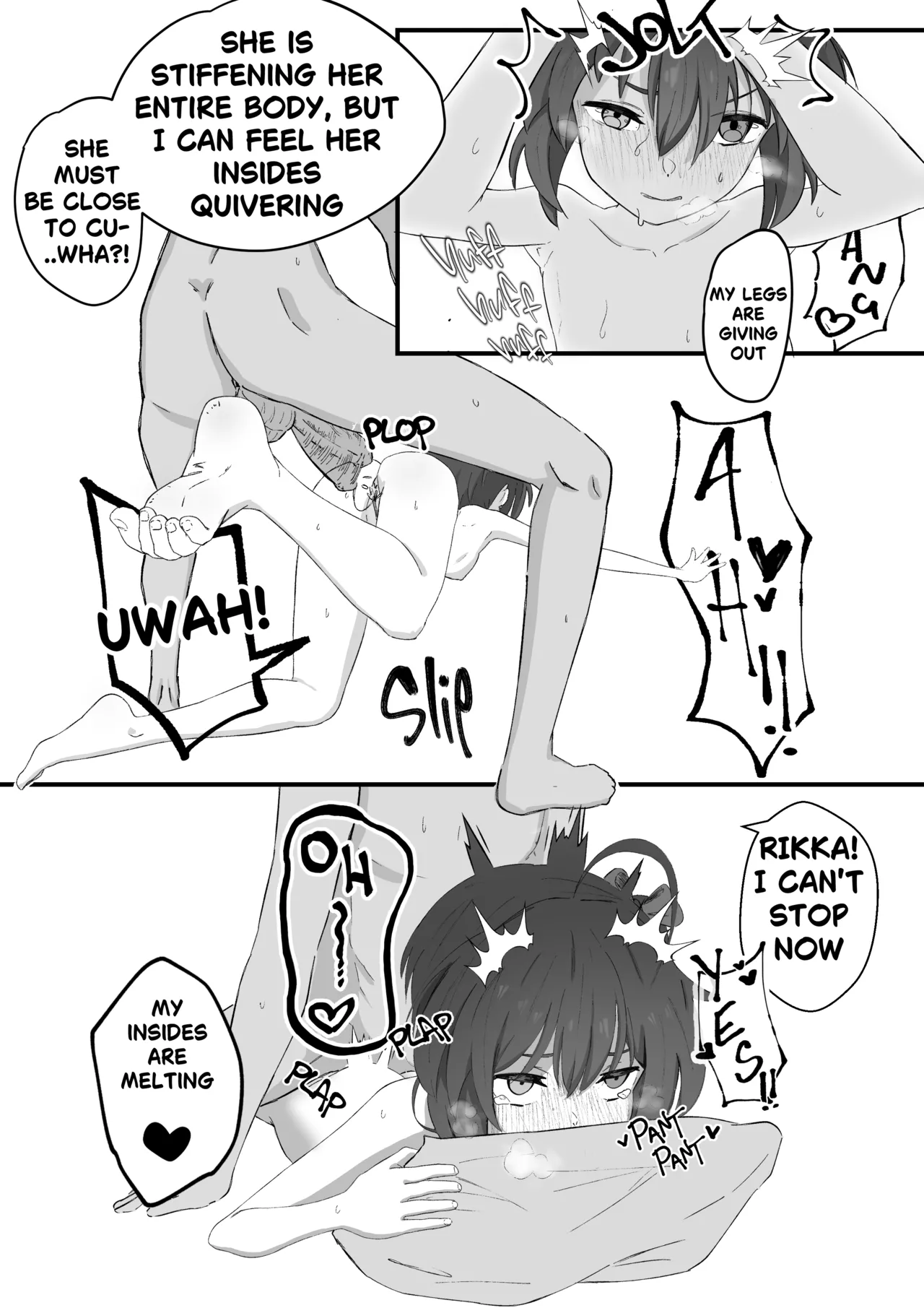 Rikka's surprise attack porn comic picture 27