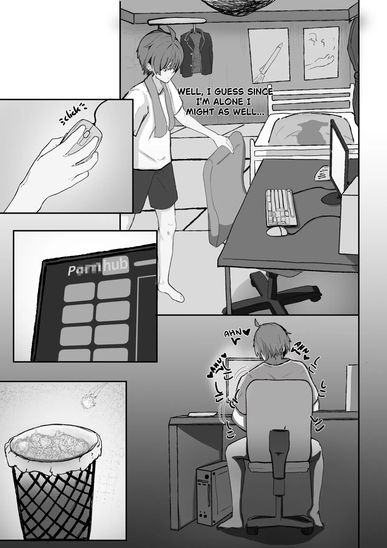 Rikka's surprise attack porn comic picture 5