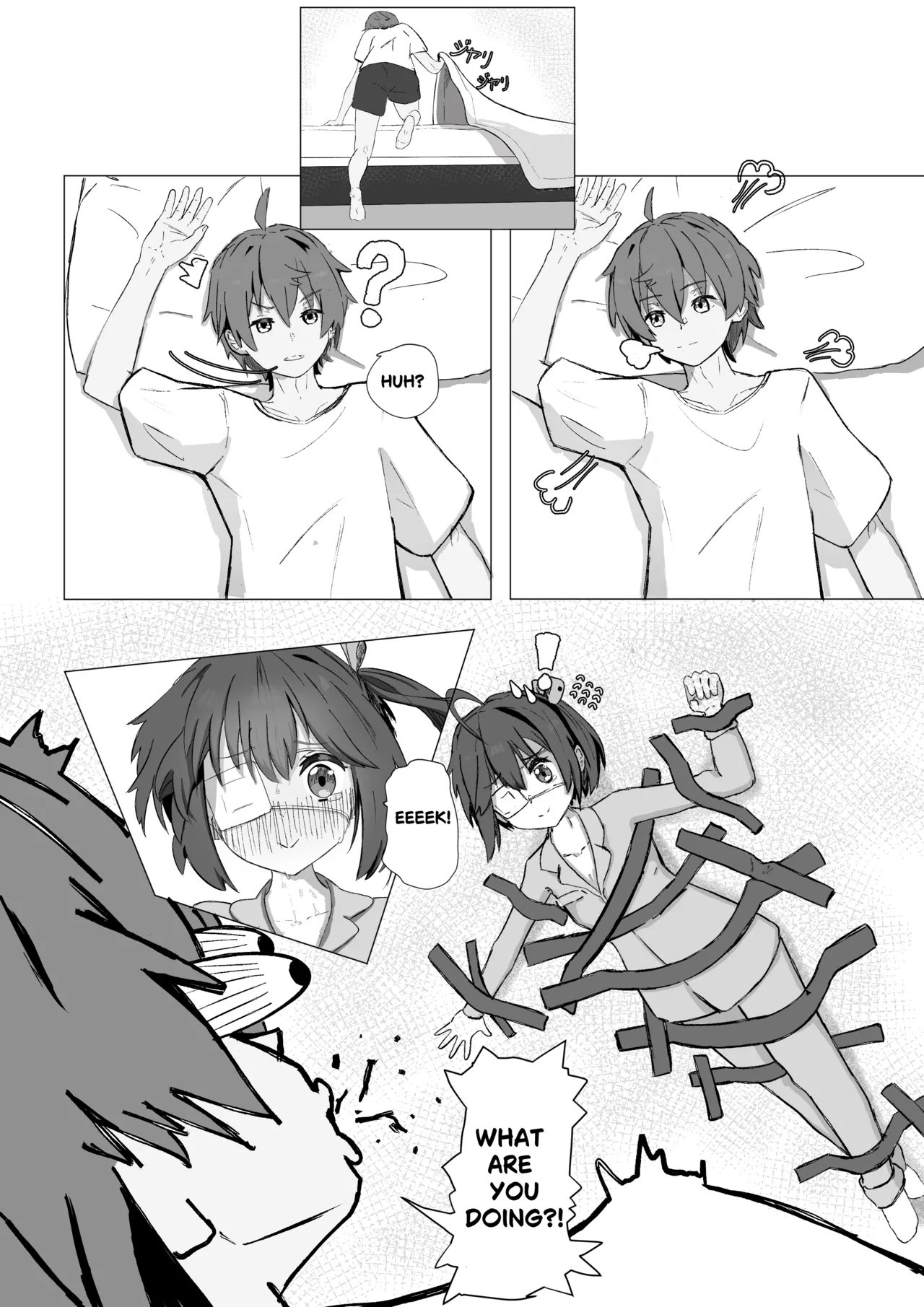 Rikka's surprise attack porn comic picture 6