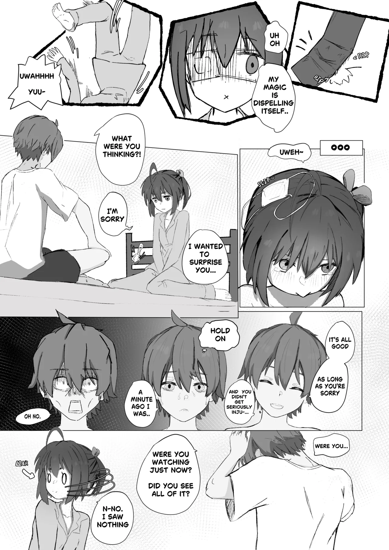 Rikka's surprise attack porn comic picture 7