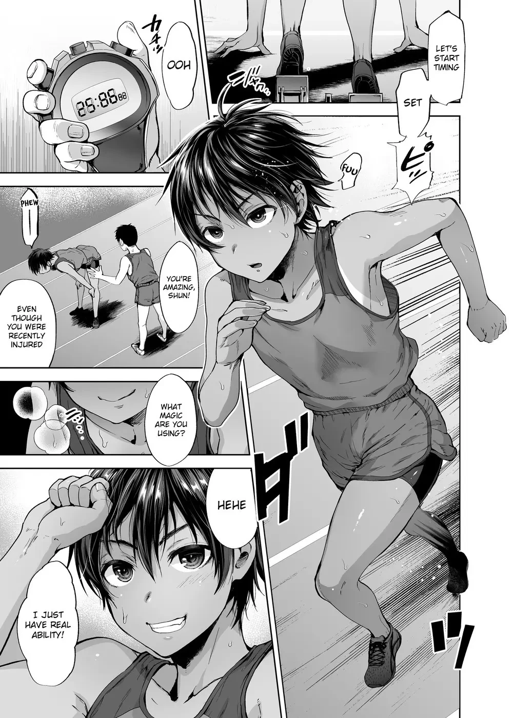 Rikujou Shounen to Himitsu no Tokkun Massage porn comic picture 3