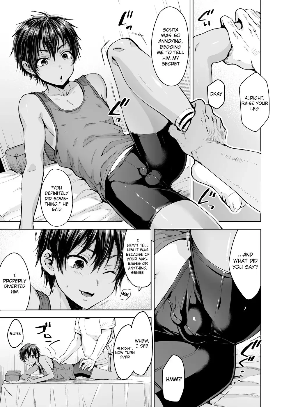 Rikujou Shounen to Himitsu no Tokkun Massage porn comic picture 5