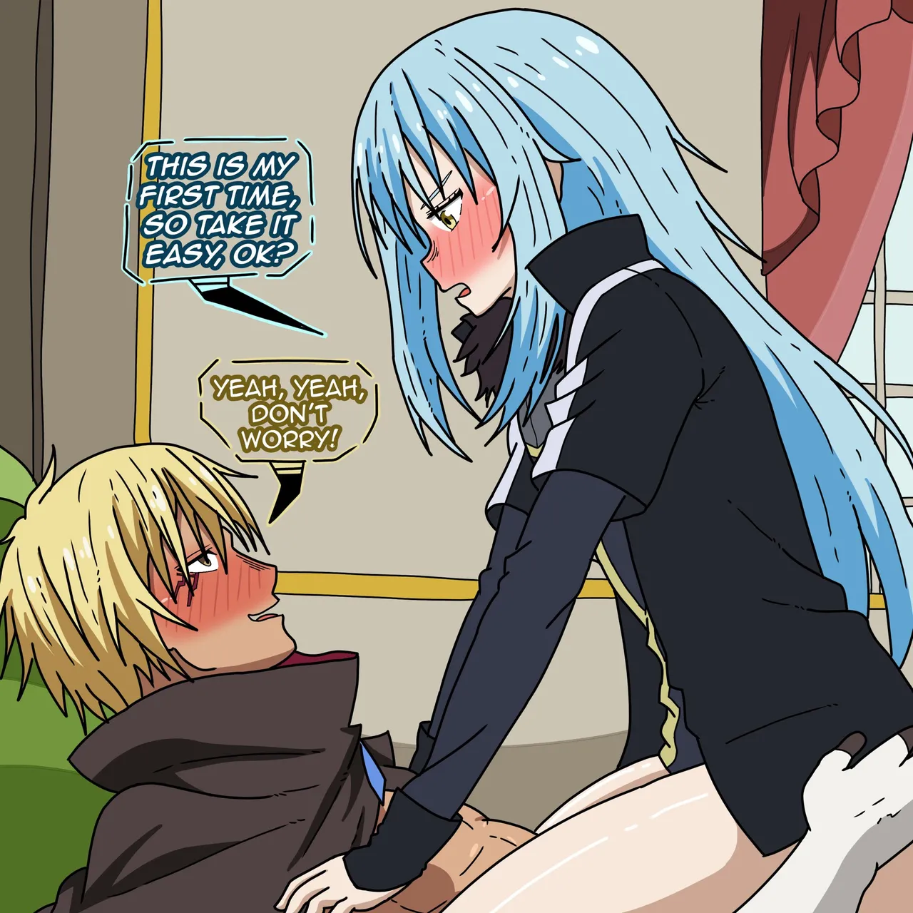 Rimuru and Veldora becoming Friends with Benefits porn comic picture 2