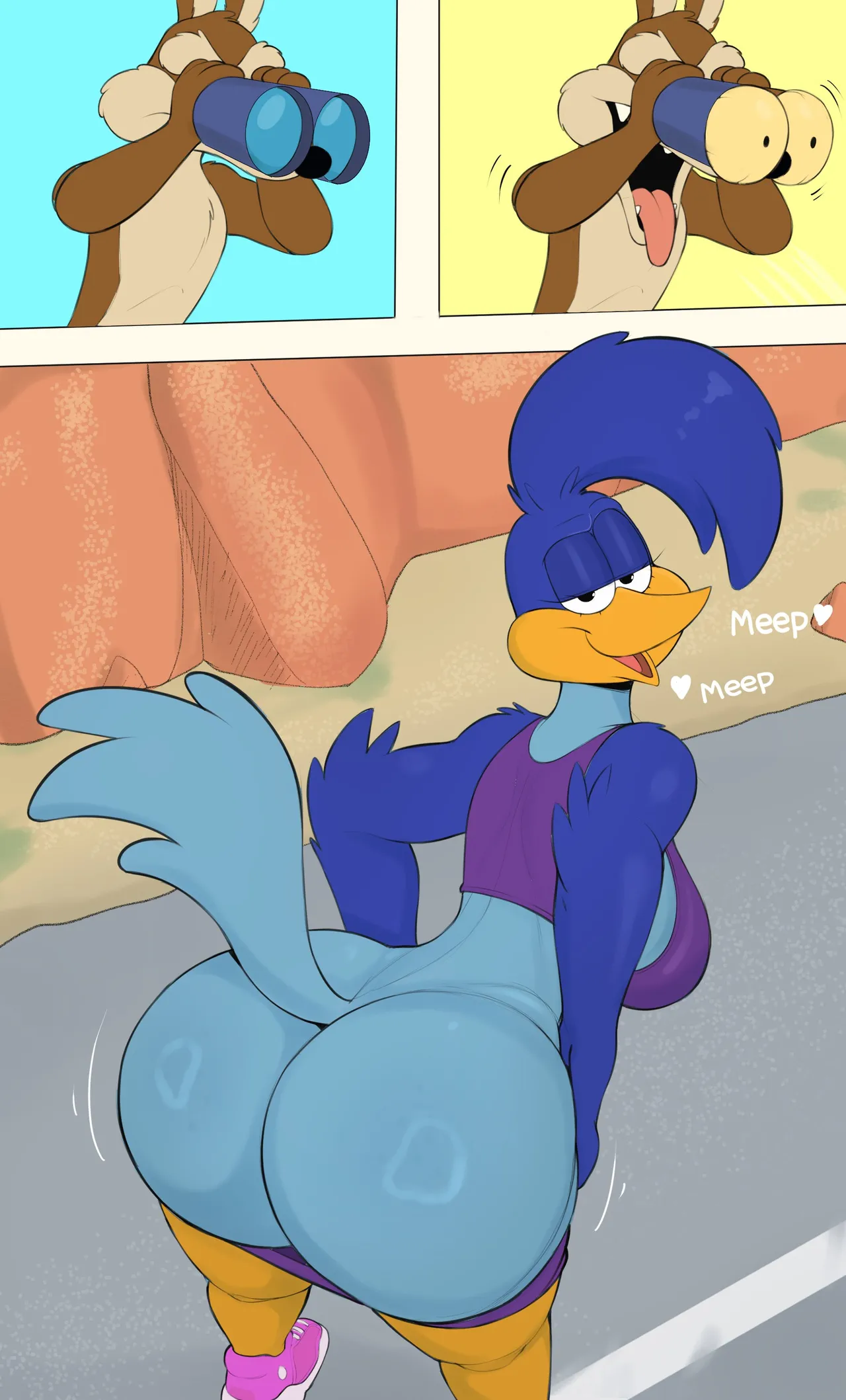 Road Runner & Wile E. Coyote porn comic picture 1