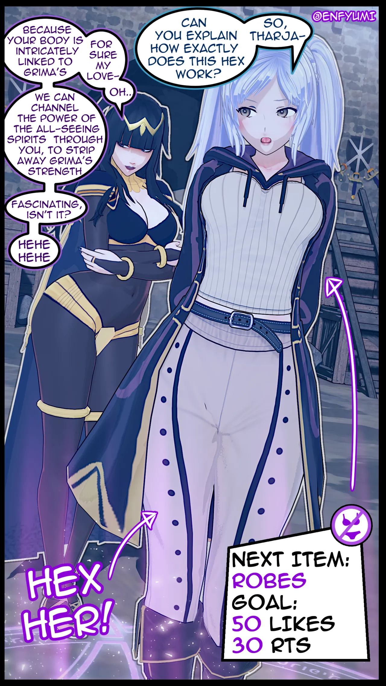 Robin & Tharja Strip Game porn comic picture 1