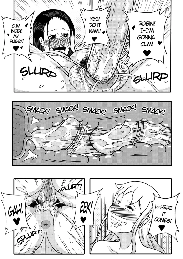 Robin x Nami: Reunion on the Thousand Sunny porn comic picture 13