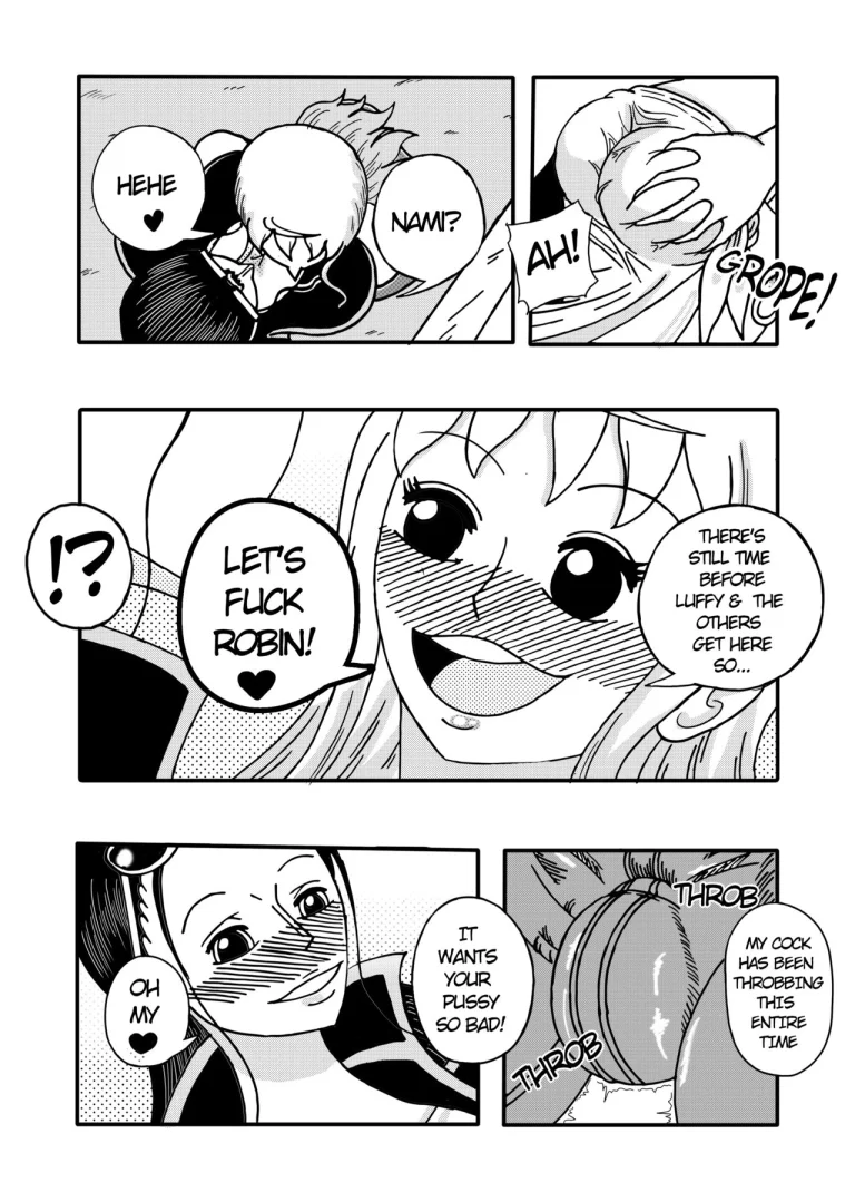 Robin x Nami: Reunion on the Thousand Sunny porn comic picture 2