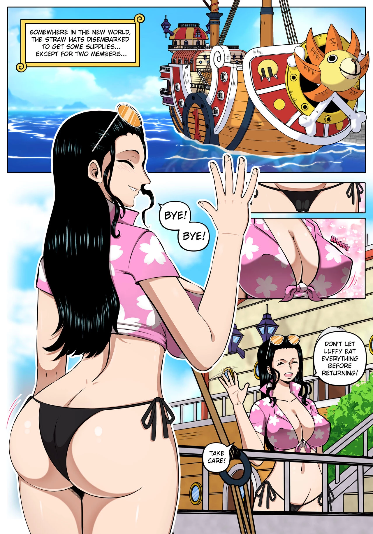 Robin x Zoro porn comic picture 1