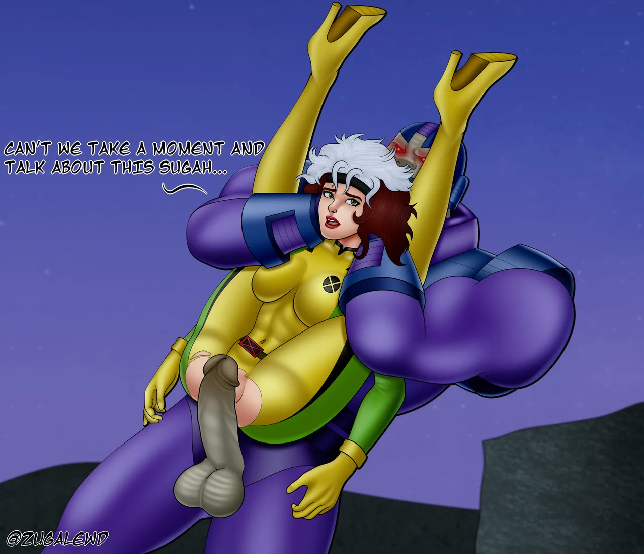 Rogue vs Apocalypse porn comic picture 6