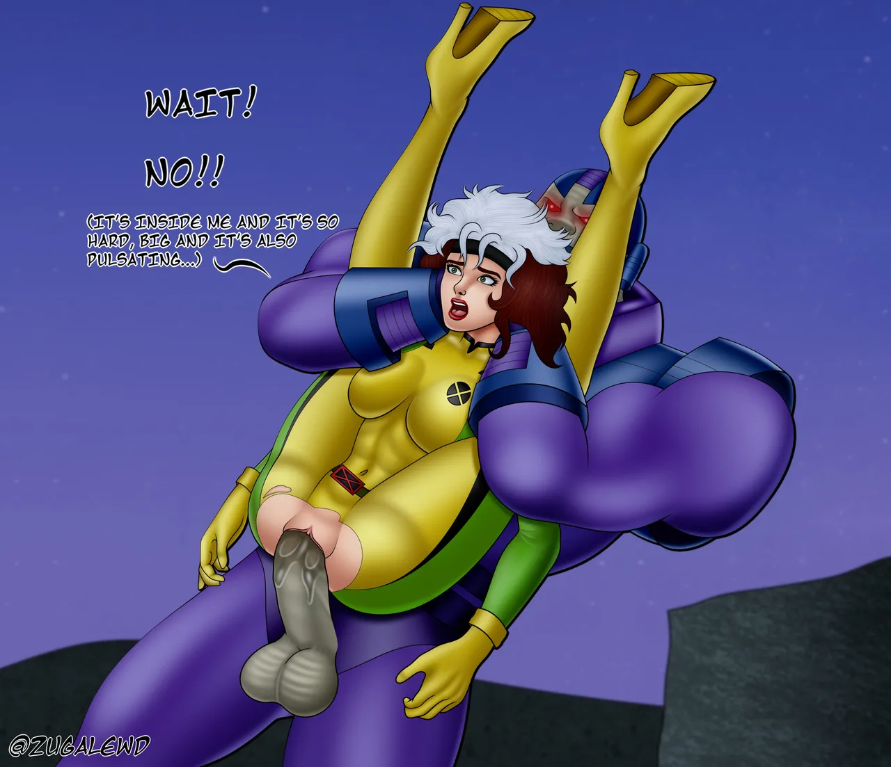Rogue vs Apocalypse porn comic picture 7