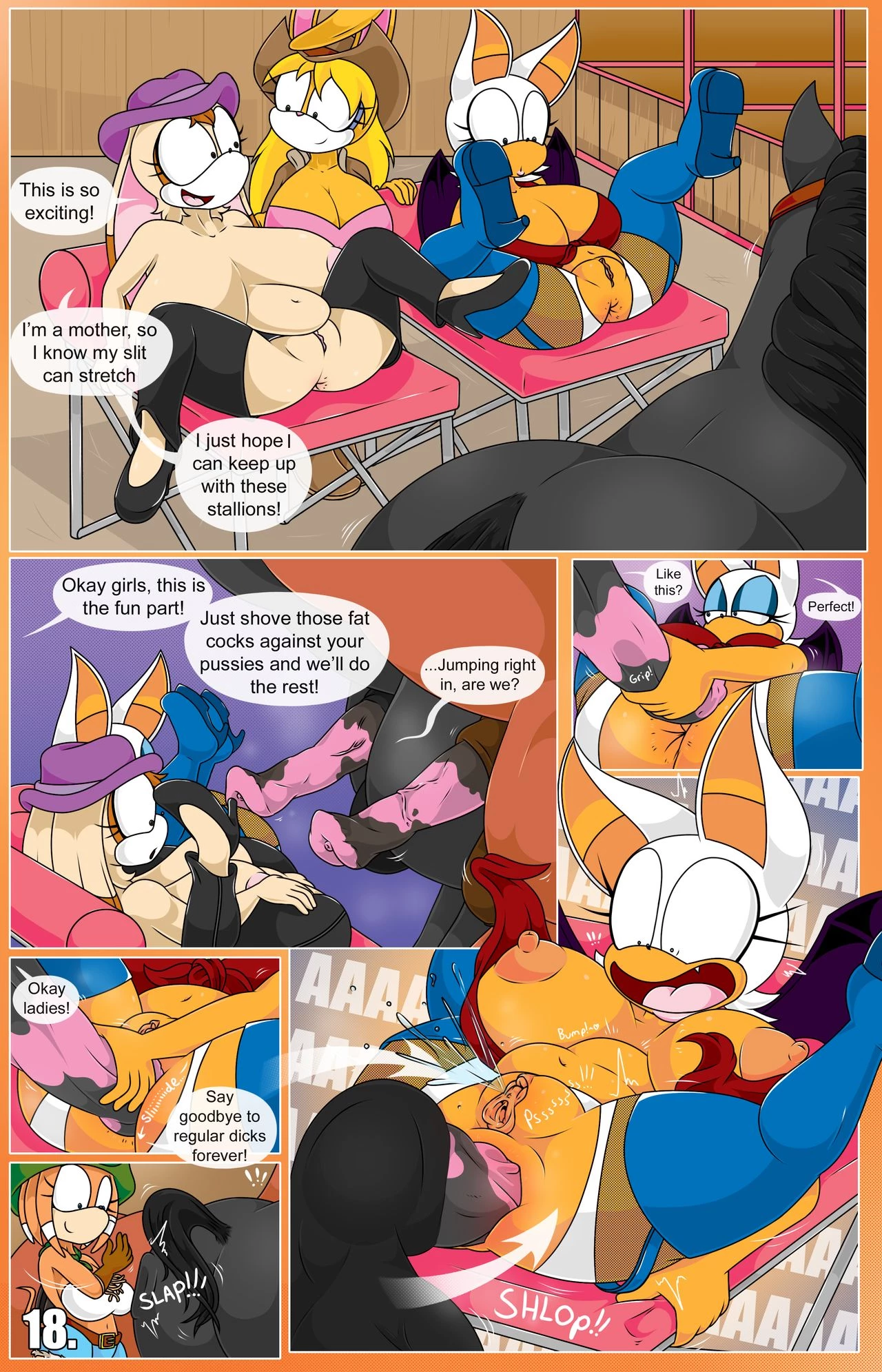 Rouge and Vanilla in: Scissors Resort porn comic picture 21