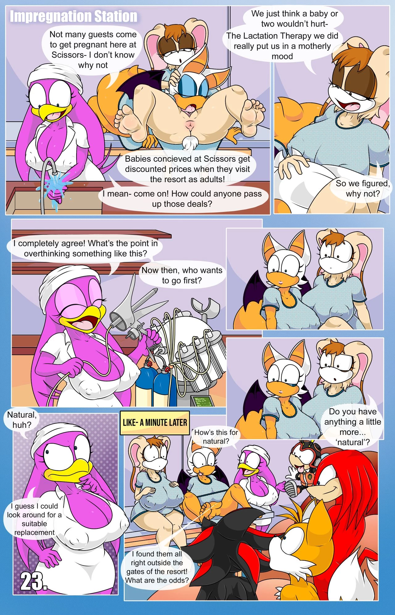 Rouge and Vanilla in: Scissors Resort porn comic picture 29