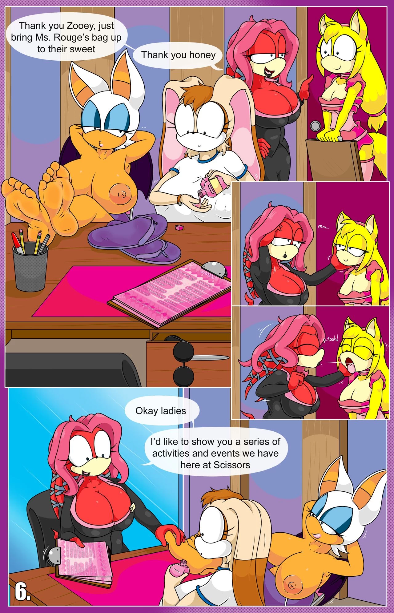 Rouge and Vanilla in: Scissors Resort porn comic picture 8