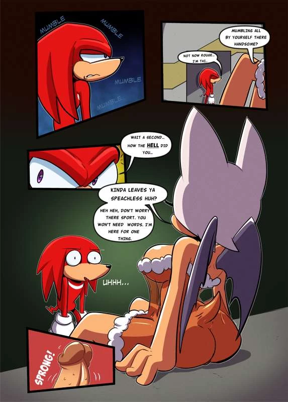 Rouge & Knuckles porn comic picture 2