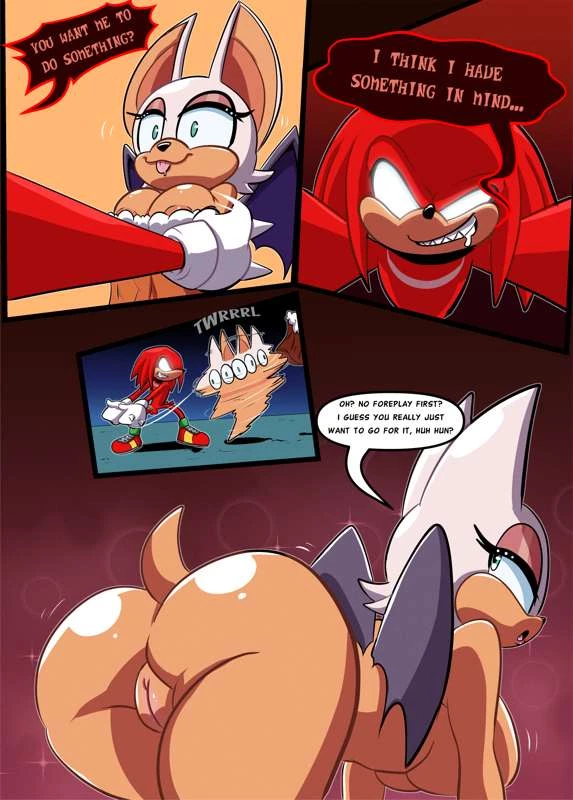 Rouge & Knuckles porn comic picture 4