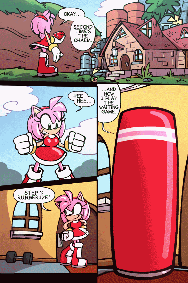 Rubber Amy porn comic picture 1