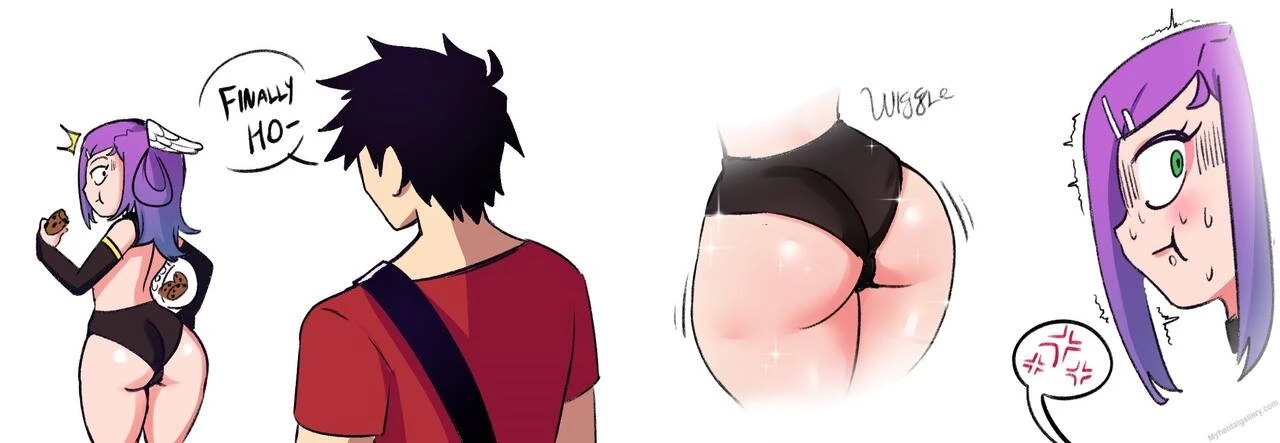 Saki forgot the rent porn comic picture 3
