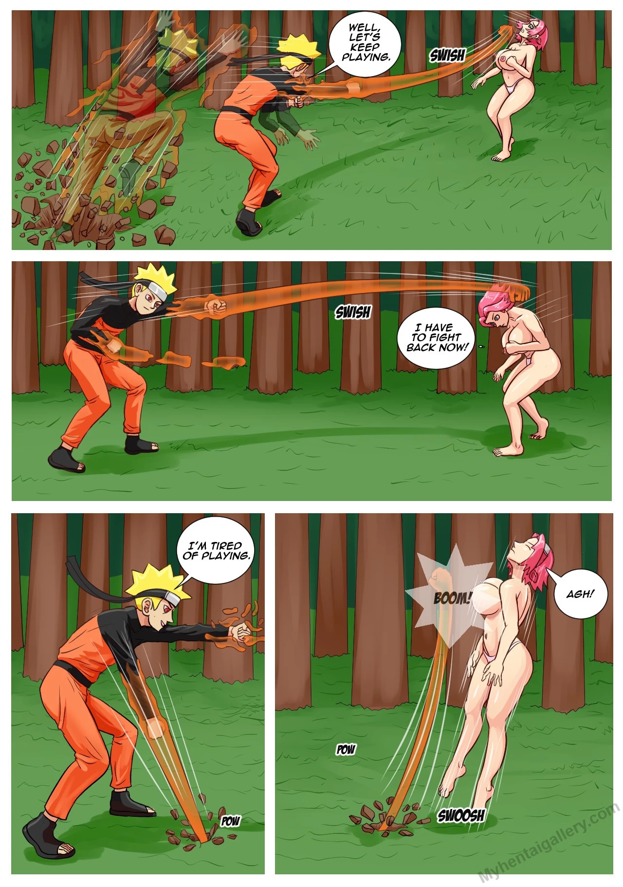 Sakura and (Kuruma)Naruto porn comic picture 18