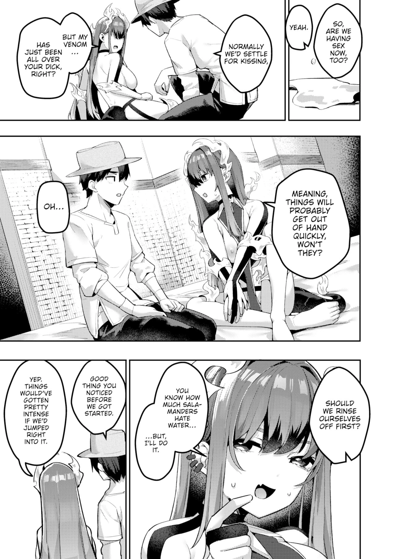 Salamanders Love a Bit of Pain-Play porn comic picture 9
