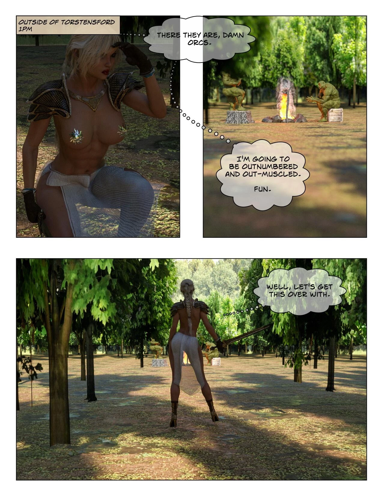 Sammy and the Orcs porn comic picture 2