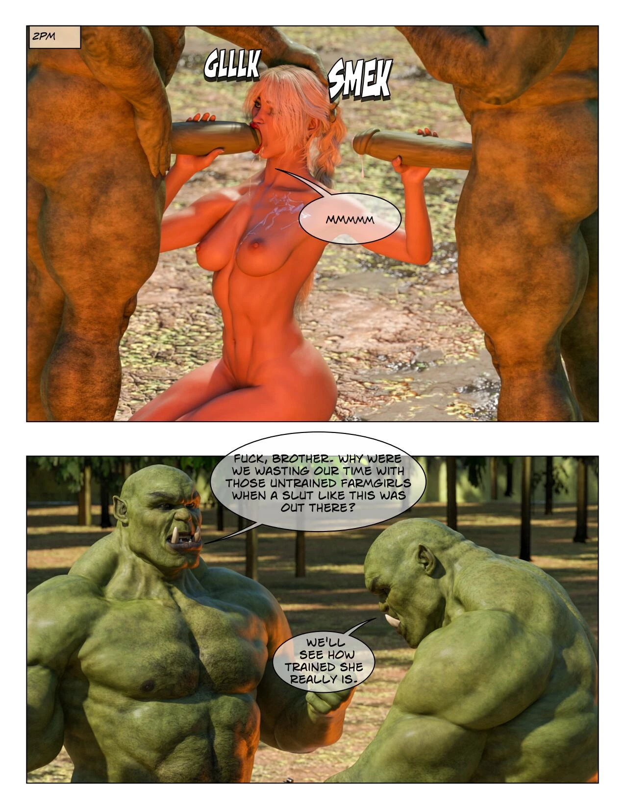Sammy and the Orcs porn comic picture 5