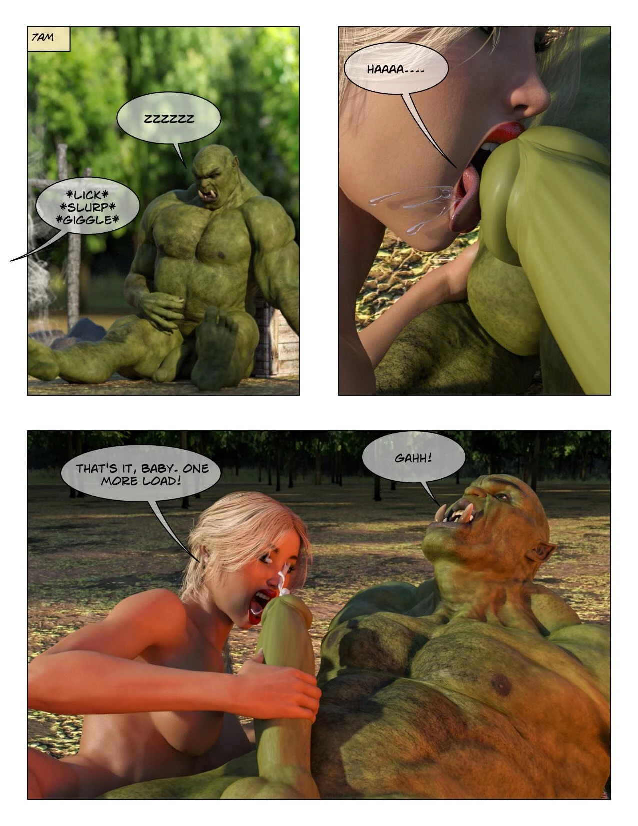 Sammy and the Orcs porn comic picture 9