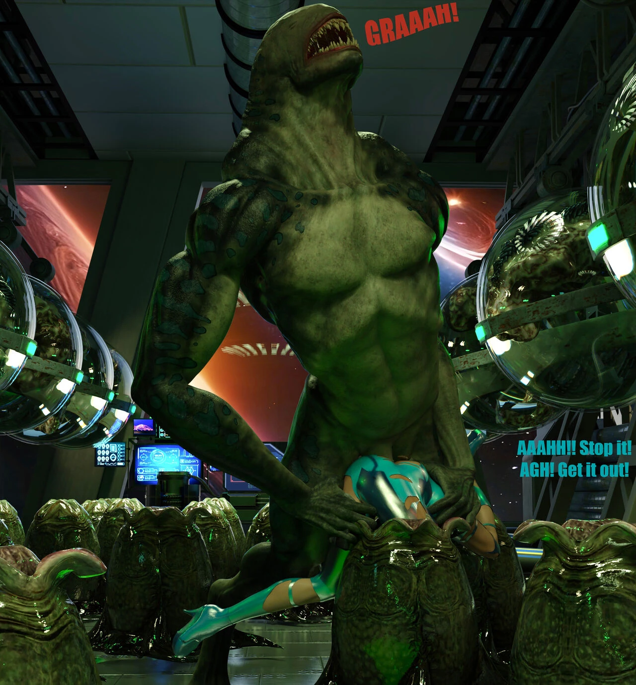Samus's final mission: No escape porn comic picture 32