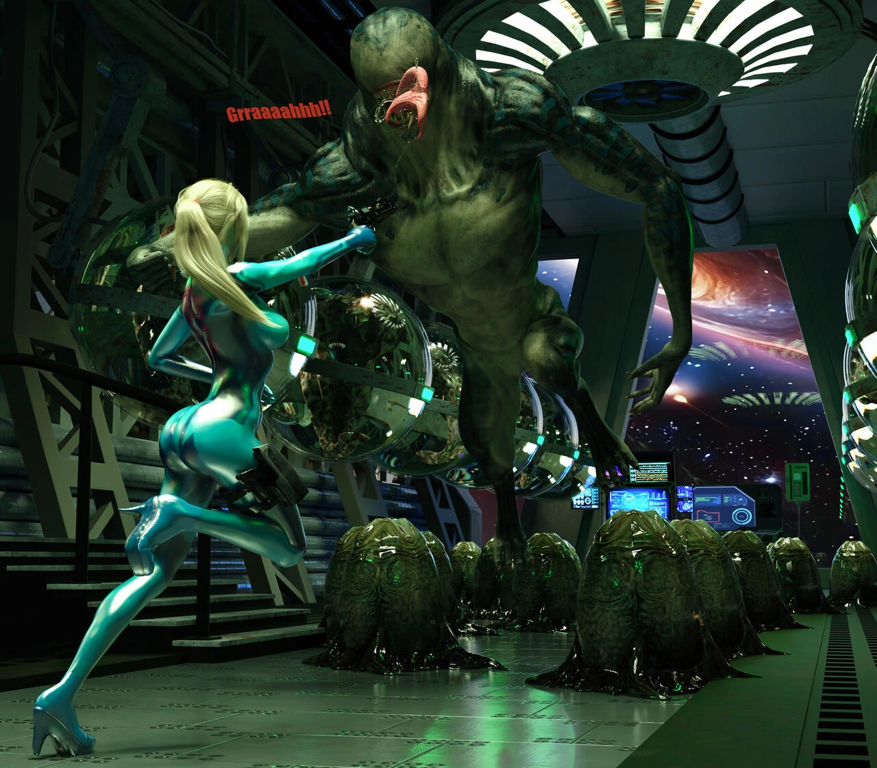 Samus's final mission: No escape porn comic picture 8