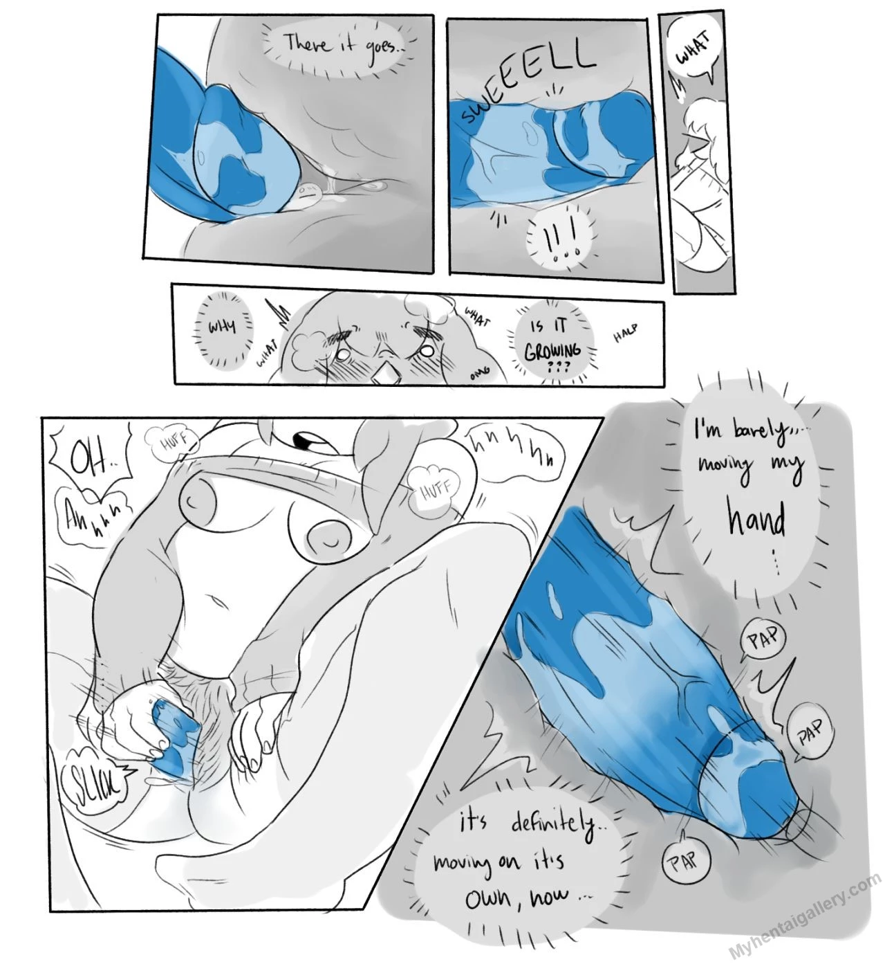 Sans' Dildo porn comic picture 3