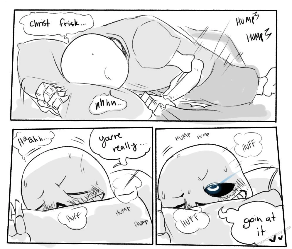 Sans' Dildo porn comic picture 5