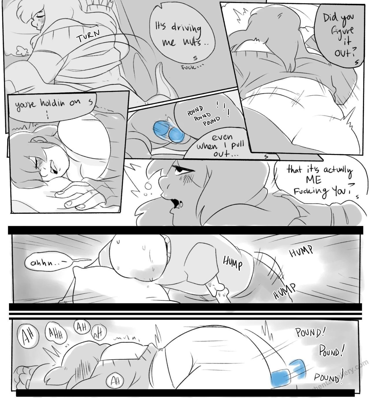 Sans' Dildo porn comic picture 8