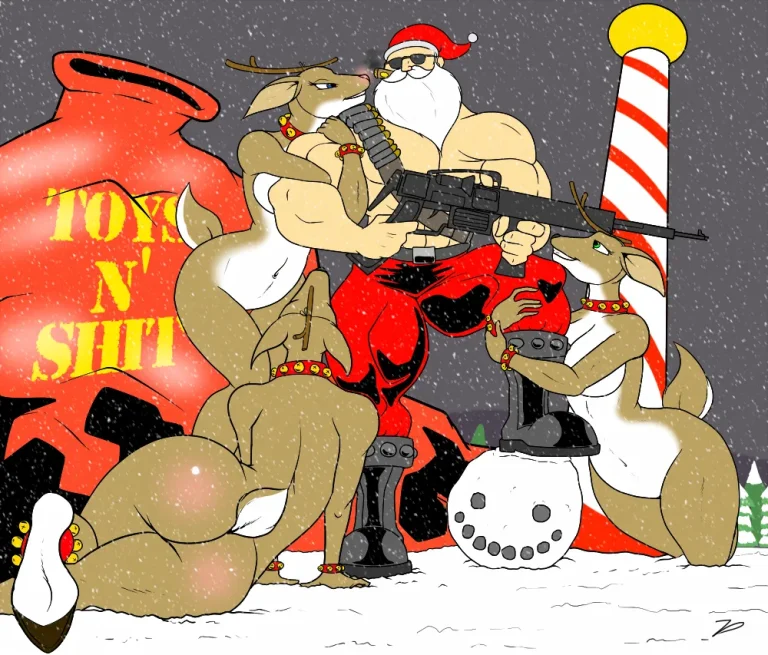Santa's Reindeers porn comic picture 7