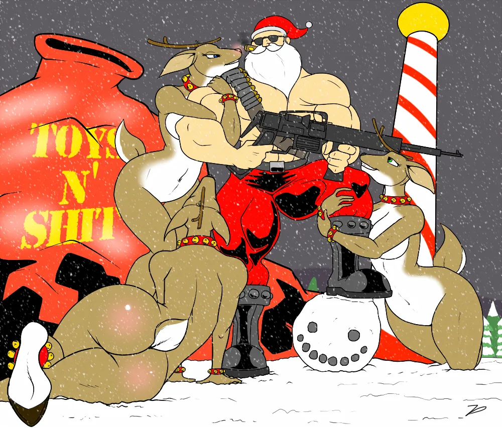 Santa's Reindeers porn comic picture 7