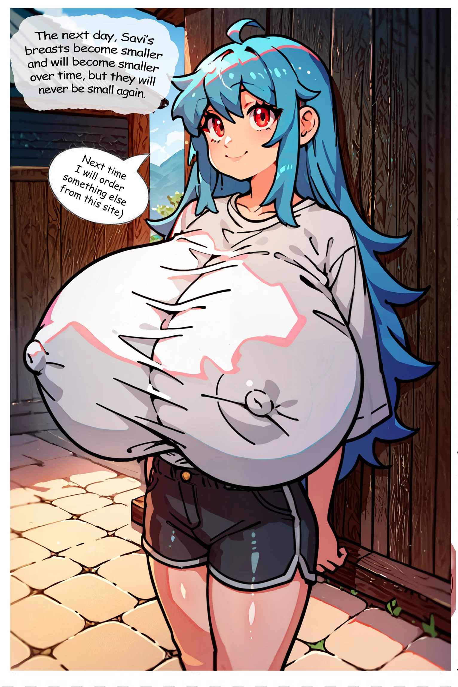 Savi want a big breasts. porn comic picture 9