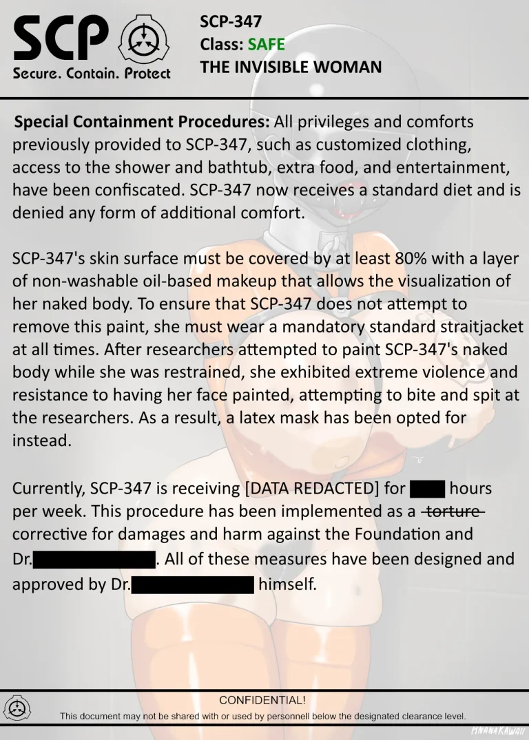 SCP-347 INVISIBLE WOMAN porn comic picture 5