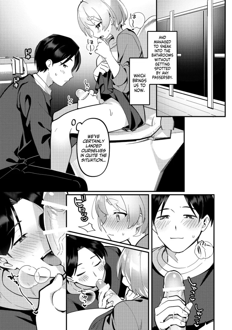 Secretly Doing This And That With My Futanari Girlfriend During A Date | Date-Chuu, Futari de Kossori xxx Suru Kai porn comic picture 11