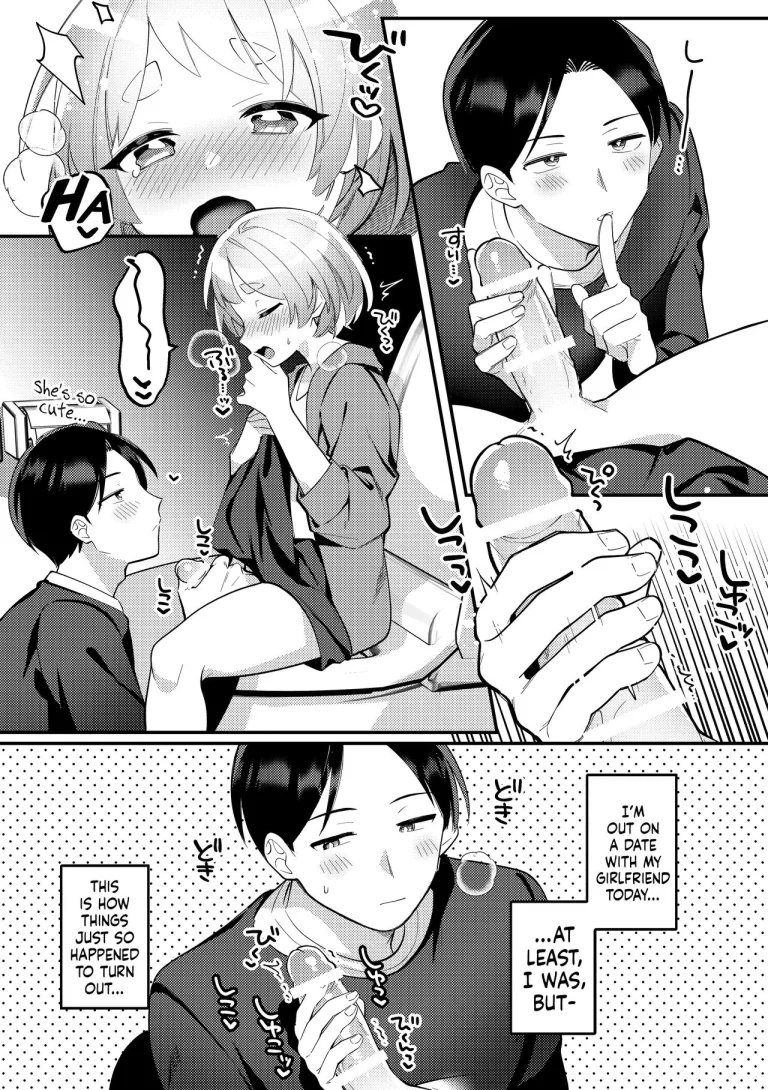 Secretly Doing This And That With My Futanari Girlfriend During A Date | Date-Chuu, Futari de Kossori xxx Suru Kai porn comic picture 5