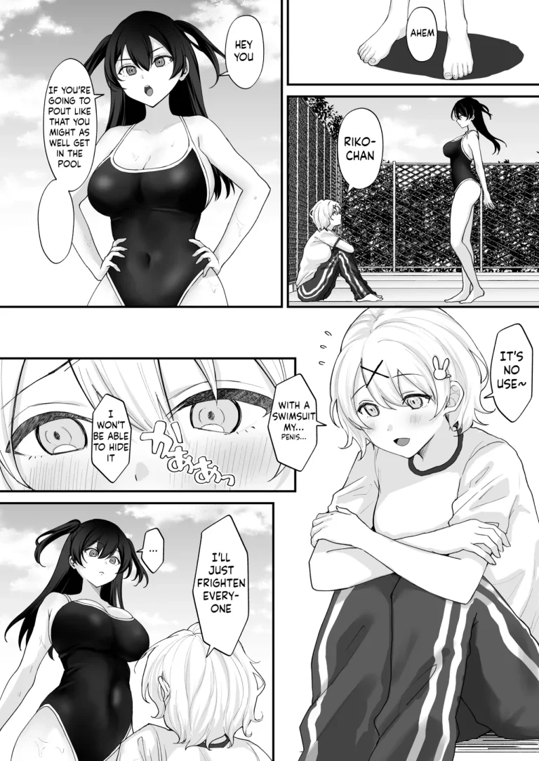 Seiyoku ni Maketa Natsu Futanari Shoujo to Noukou Nama Sex porn comic picture 3